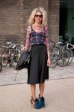 Street style trend: Midi-suknja