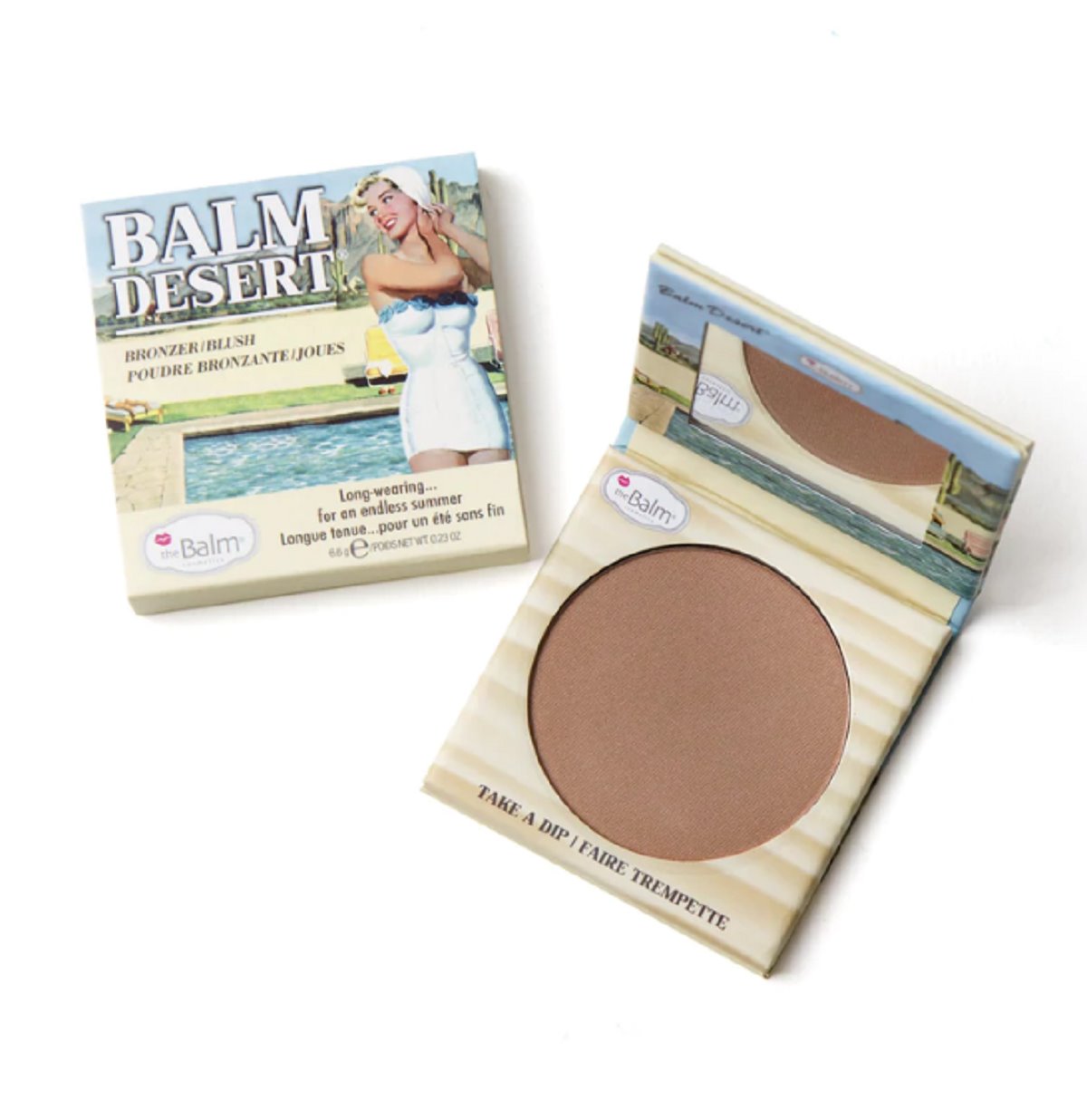 The Balm Beach Desert bronzer ima srednju pigmentaciju koja je nadogradiva prema jakoj.