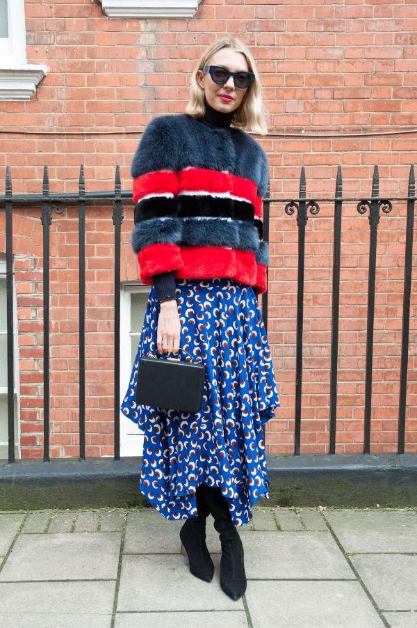 Street style: Denim, krzno i eksplozija boja na ulicama Londona