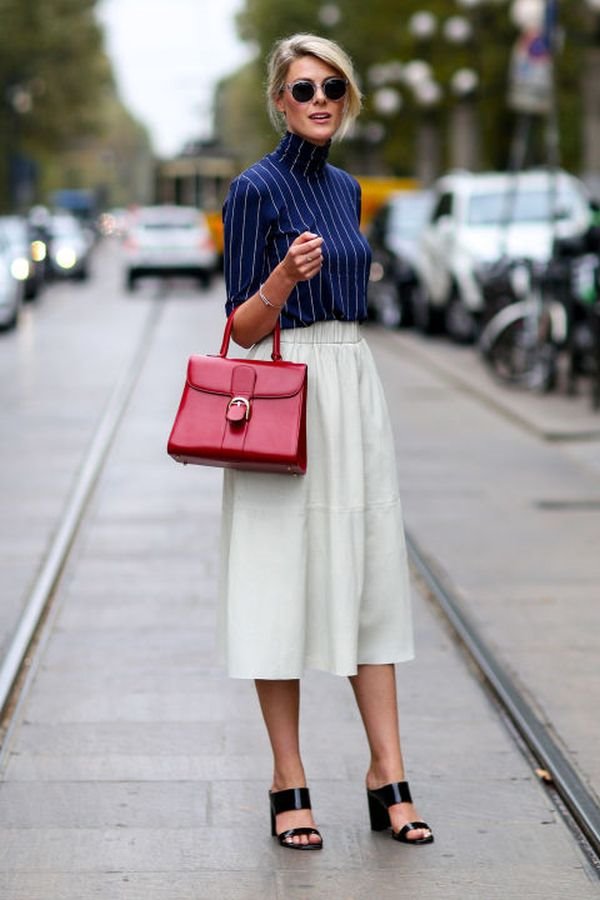 Street style: Kako da nosite kombinaciju bela + plava +crvena