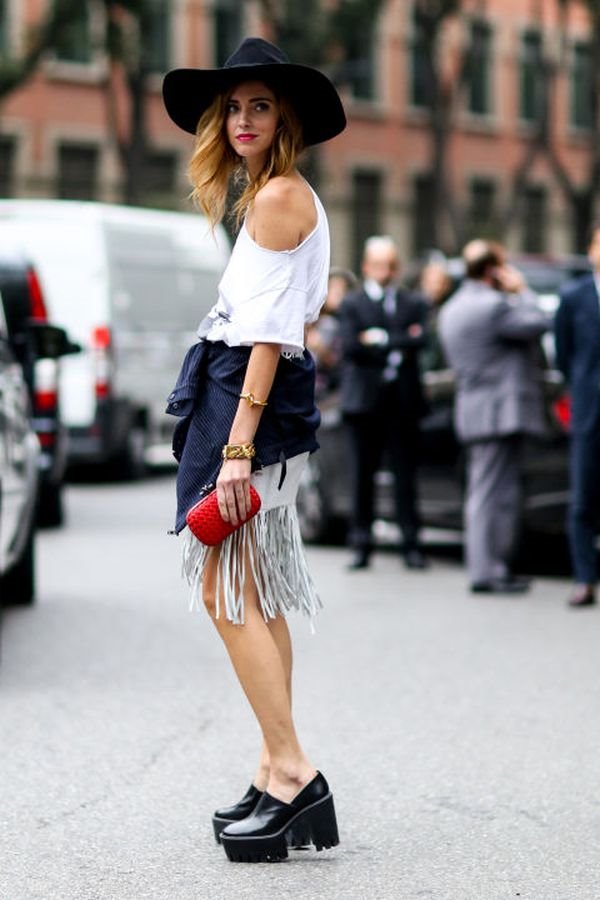Street style: Kako da nosite kombinaciju bela + plava +crvena