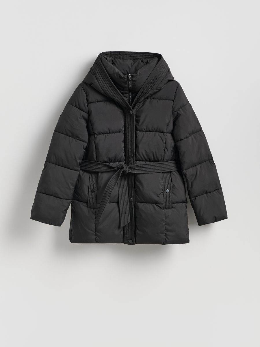 Reservede puf jakna crna za jesen 2025