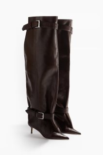Visoke kožne čizme H&M