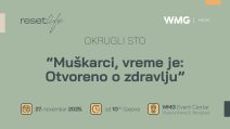Plakat za najavu događaja - Muškarci, vreme je: Otvoreno o zdravlju
