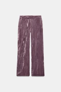 Široke plišane pantalone