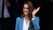 Kate Middleton u plavom odelu u Italiji.