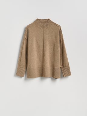 Reserved funnel neck oker džemper.
