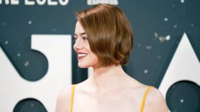 Glumica Emma Stone u Londonu povodom projekcije novog ostvarenja Bugonia.
