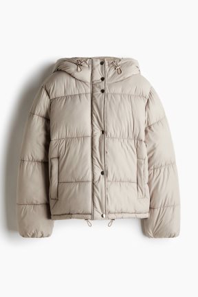 Bela puffer jakna