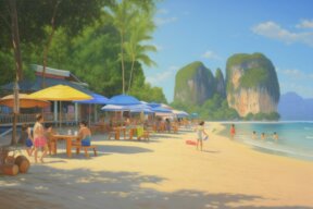 ilustracija plaže