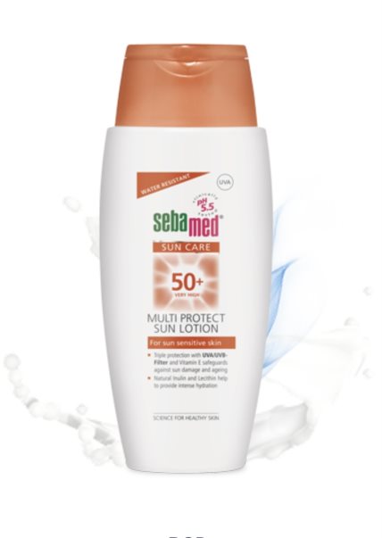 Sebamed Multiprotect Sun Lotion 50+ je najbolja zaštita za vrlo osetljivu kožu.
