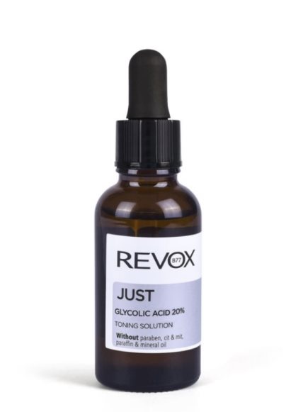 Dobra i jeftina opcija je Revox Just Glycolic Acid 20%, koja će na duže staze učiniti vašu kožu svežom.