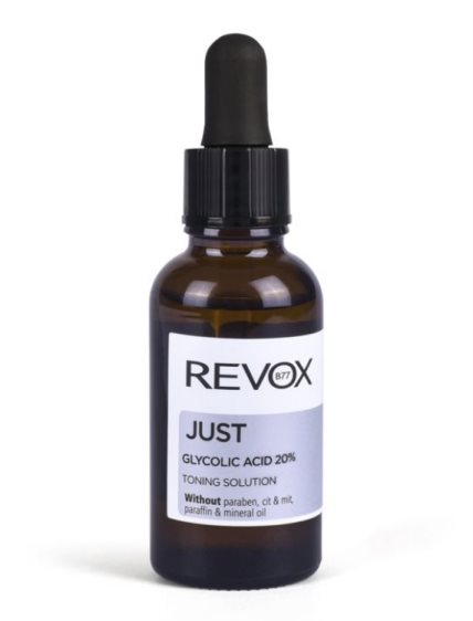 1. The Revox Just Glycolic Acid 20% - ukoliko ispravno koristite ovaj piling, koža će izgledati sveže i nahranjeno. Koristite ga 2 puta nedeljno, tokom noći nakon umivanja. Kada koža upije, obavezno nanesite i hidratantnu kremu.
