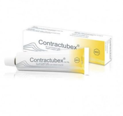 Contractubex – sadrži tri komplementarna aktivna sastojka, koji zajedno deluju i sprečavaju nefiziološko formiranje ožiljaka. Ovde, kao i kod prethodnih proizvoda, neophodna je upornost.
