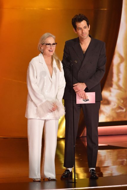 Meryl Streep and Mark Ronson present the Record Of The Year award on stage during the 66th Annual Grammy Awards at the Crypto.com Arena in Los Angeles on February 4, 2024 ph Getty.jpg