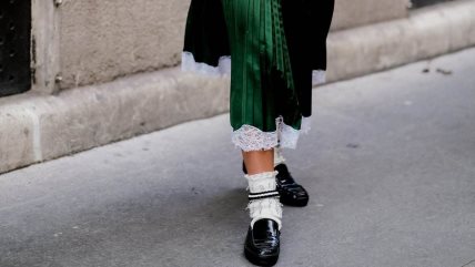 Plisirana zelena suknja