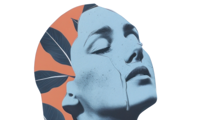 ilustracija žene koja prolazi kroz promene