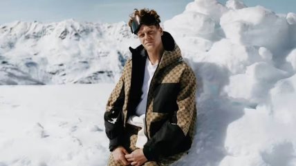 Teniser Jannik Sinner u Gucci ski opremi za novu kampanju.