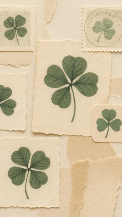 Ilustracija deteline koja je simbol za sreću.