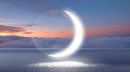 mlad mesec ilustracija