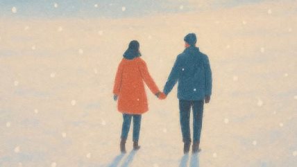 ljubavni par na snegu