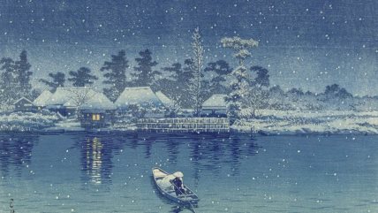 umetnička slika idila na jezeru