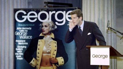 JFK Jr. na promociji prvog broja magazina George.