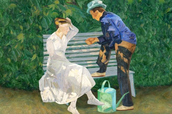 ilustracija žene i muškarca