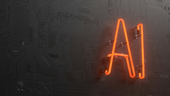AI natpis
