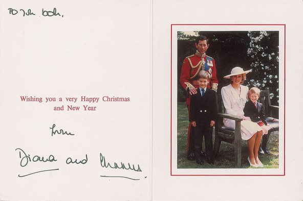 Božićna čestitka kraljevske porodice.