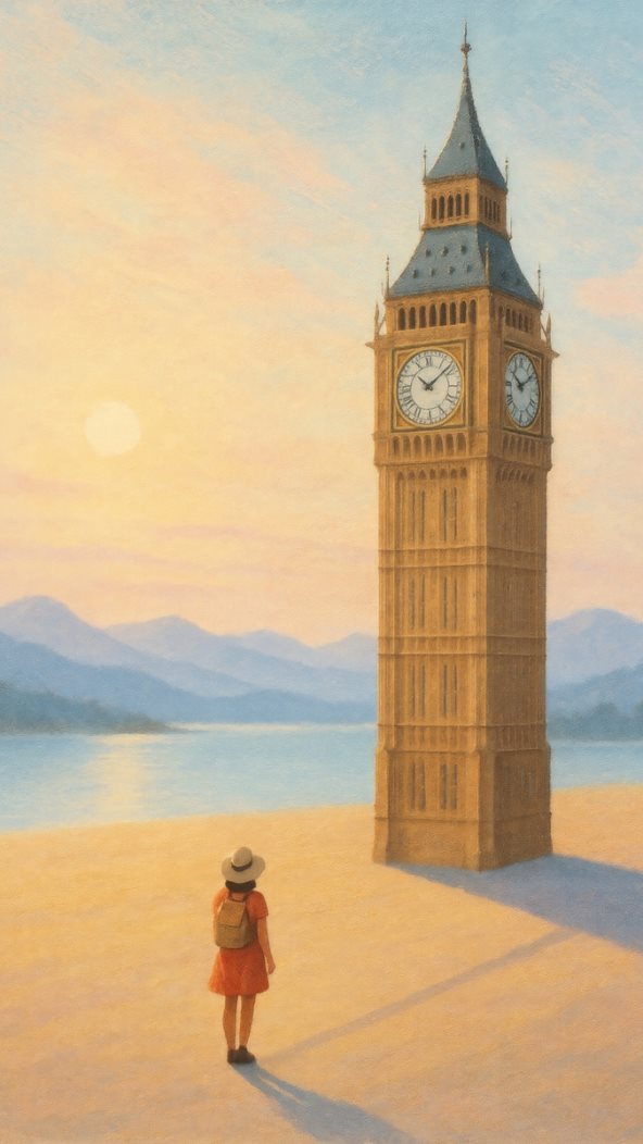 devojka ispred Big Bena