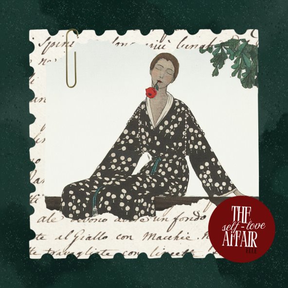 ilustracija devojke sa ružom