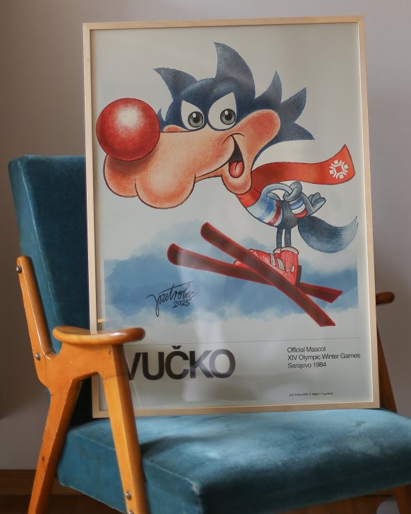 Poster Vučko -  Jože Trobec for Made in Yugoslavia