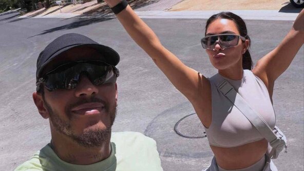 Kim Kardashian i Lewis Hamilton.