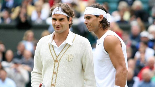 Roger Federer i Nadal na Vimbldonu 2008.